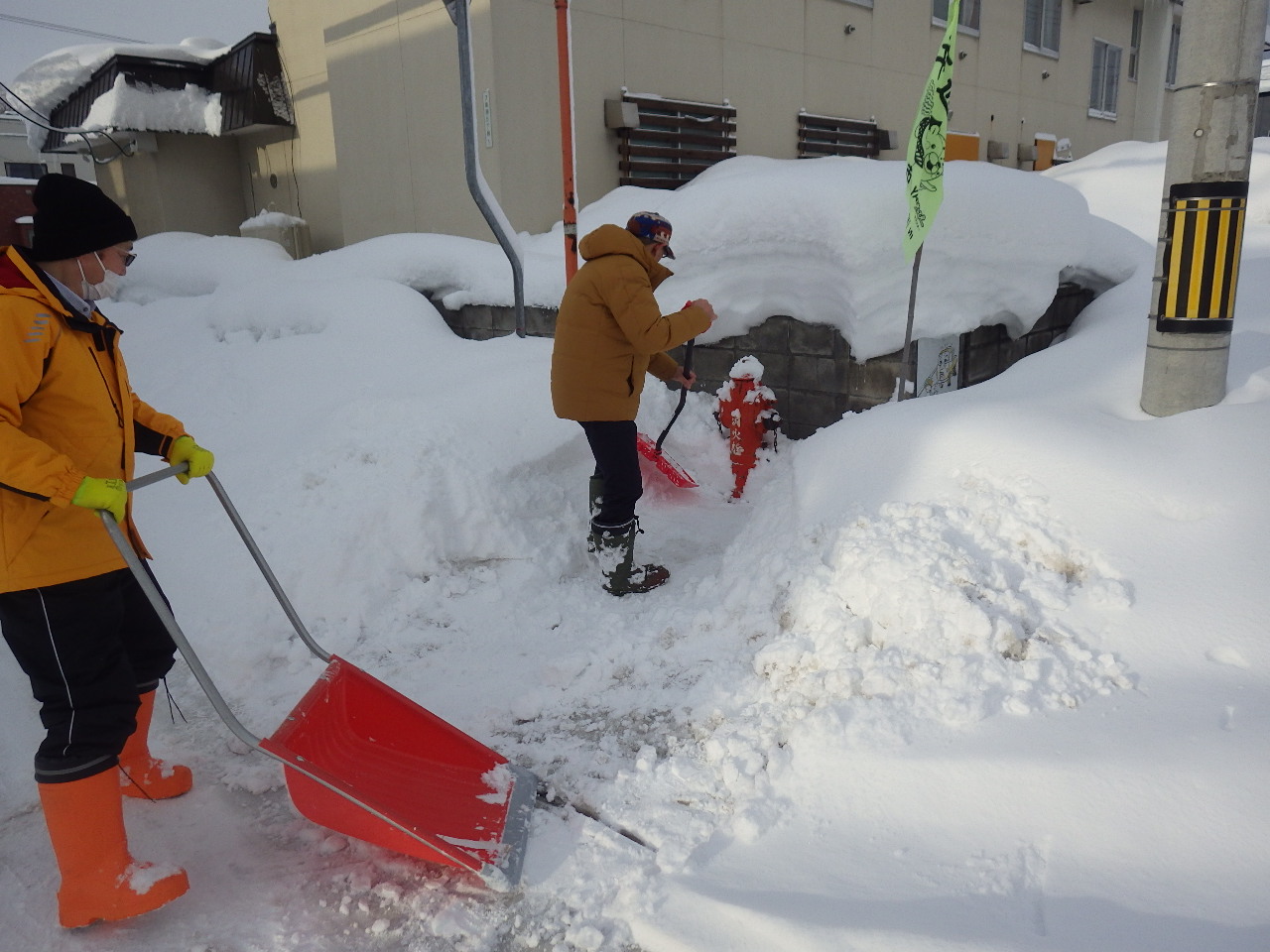 除雪活動の様子