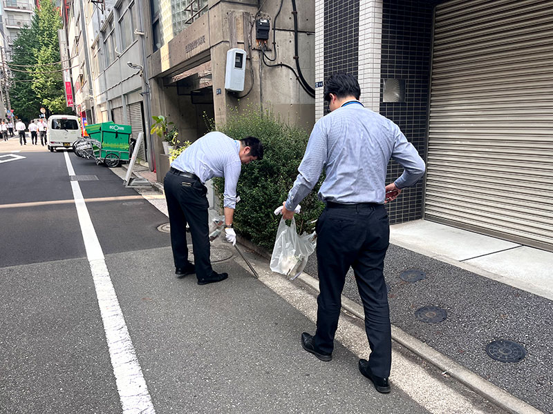 清掃活動の様子