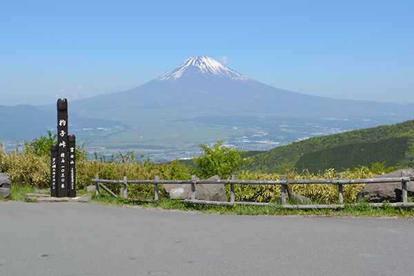 Mt. Fuji seen from Shakushi Pass